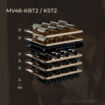 картинка Комбинированный винный шкаф Meyvel MV46-KST2 